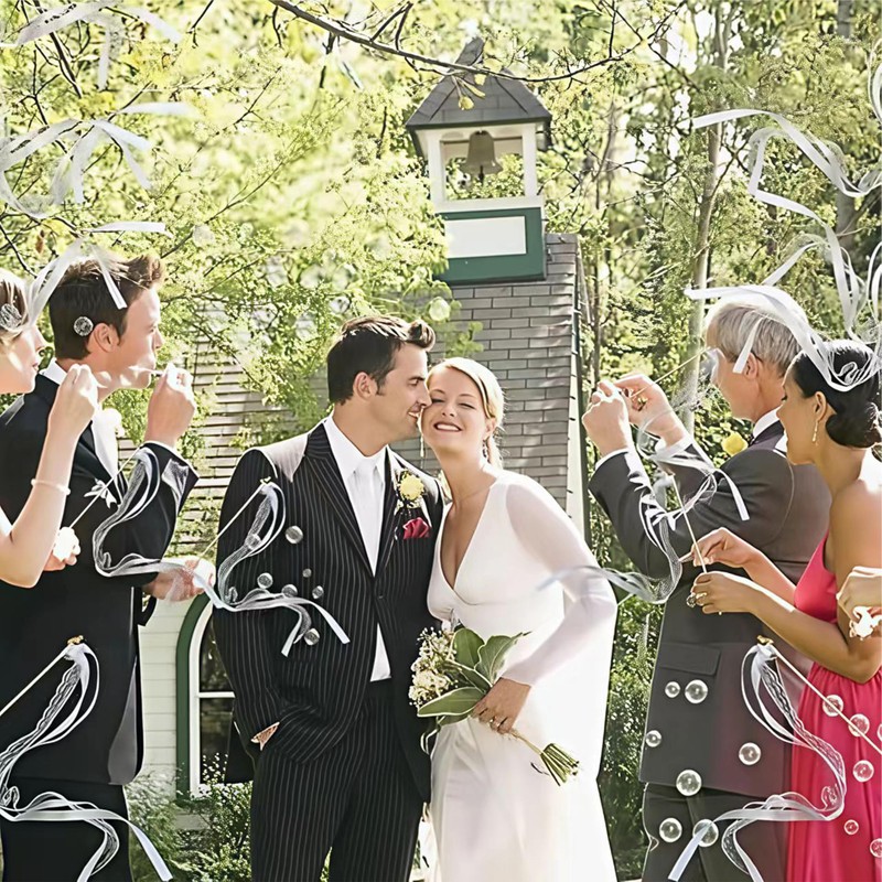 Pack of 50 Wedding Walls, White Wedding Walls, Streamers with