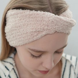 3 Pack Extra Wide Face Wash Headband for Women Girls, Spa Facial Headband Makeup Skincare Hairband Soft Adjustable Cute Elasticity Headband (Pink+Beige+Gray, One size)