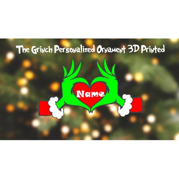 Unbranded The Grinch Personalized Customized Ornament 3D Printed