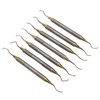 7 Pieces Teeth Plaque Remover Kit Multiple Shapes Metal Cleaning