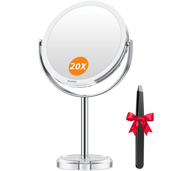 Auxmir 20X Magnifying Makeup Mirror Double Sided Vanity Mirror with