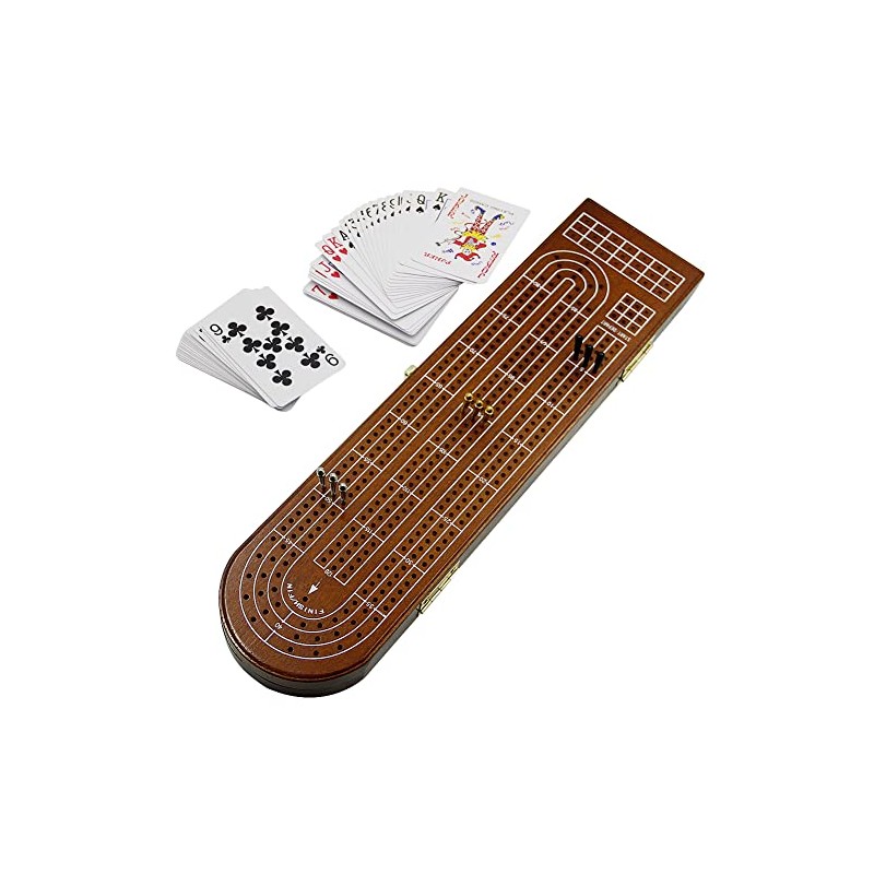 Juegoal juego de mesa de madera de cribbage 3 pistas