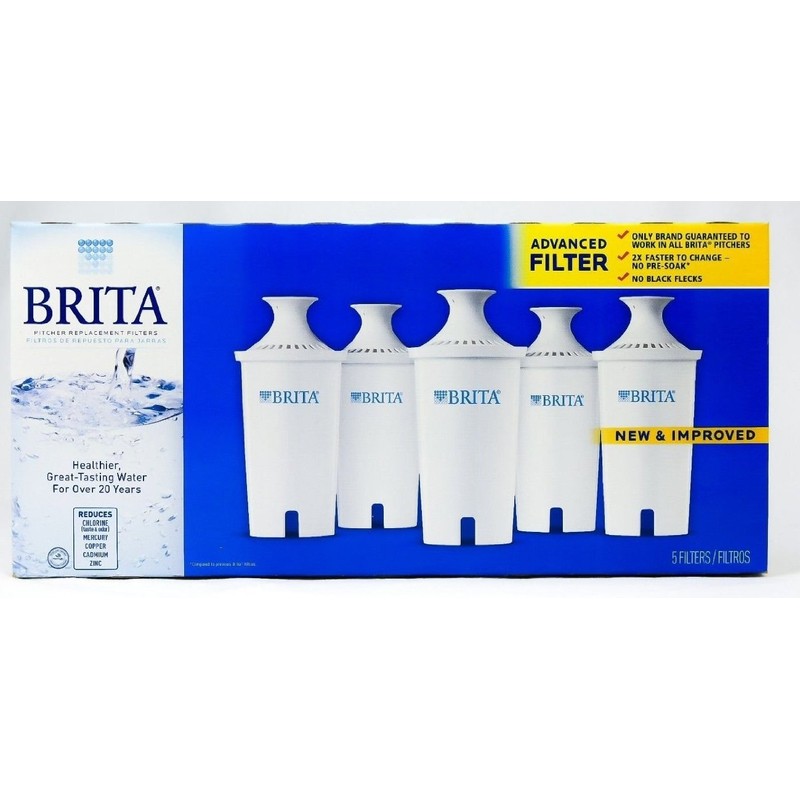 Brita Pitcher Replacement Filter 5 Pitcher Filters