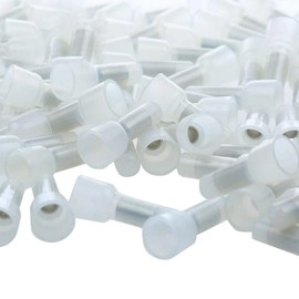 Teansic 500 Pcs Closed End Crimp Connectors, 22-16 AWG Wire End Caps Protective Nylon Wire Crimps Connectors (CE1)