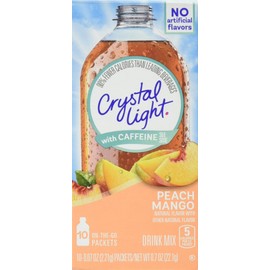 Crystal Light Sugar-Free Peach Mango Drink Mix (10 On-the-Go Packets)