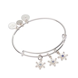 Alex and Ani Snowflake Charm Bangle