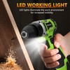 WorkBless 12V Brushless Power Drill, Cordless Drill with LCD Smart