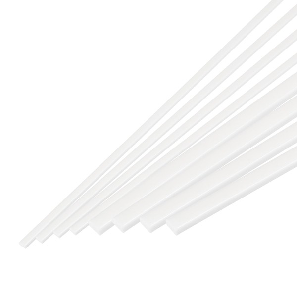 MECCANIXITY 40pcs ABS Rectangle Rod, Diameter 2mm to 4mm, Length