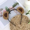 CURASA Brown Bear Ears Headband Animal Chipmunk Ears Teddy Bear