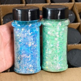 Factory Direct Glitter Set  Extra Shiny Chunky Glitter Mix for Tumbler Cups Resin Casting Craftcolor: Set16-12 mix colors/Bubble Glitter