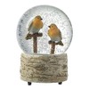 Heaven Sends Christmas Winter Snow Globe/Dome/Waterball Decoration Ornament (TWO ROBINS)