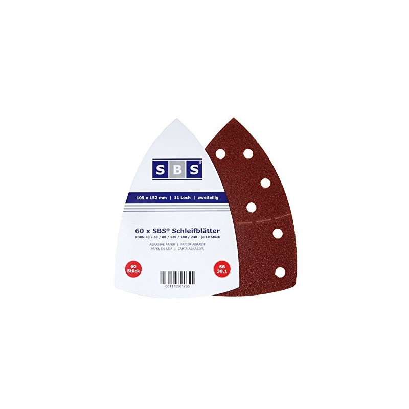 10 Pack of 60 – SBS hook and loop Sanding