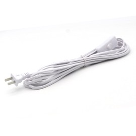 16ft T5 T8 LED Tube Power Extension Cord with On/Off Switch - US Plug for Integrated Led Tube - 1 Pack