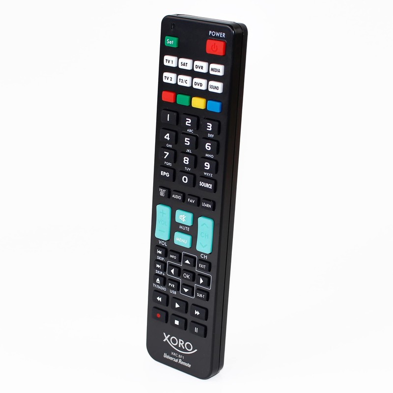 XORO XRC 8F1 Universal Remote Control Effortlessly Controls Over 1000