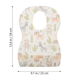 TOYANDONA 20pcs Disposable Bib Snap Drool Bibs Newborn Bib Cotton Organic Toddler Bibs Teething Drooling Bibs Waterproof Saliva Towel For Baby Infant Kids Child Toddler