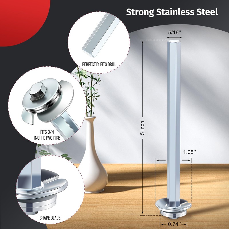 Plumbing PVC Fitting Socket Saver, PVC Pipe Reamer Cutter for
