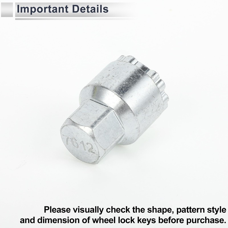 RATCHROLL Wheel Lock Lugnut with 19mm Adapter for Volvo #7612