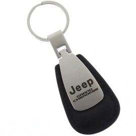 Au-TOMOTIVE GOLD Tear Drop Key Chain for Jeep Grand Cherokee (Black)