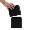 4PCS Durable Stackable Bed Risers Black Square MoisturE proof Insect