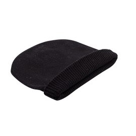 yanopurna 100% Cashmere Hat - Cashmere Beanie Smooth with Ribbed Cuff, black