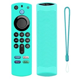 FireTVstick Remote Cover Compatible with Fire tvstick 4K,Silicone Protective Case for FiretvStick 4K Max 2021 TV Stick Remote Cover 3rd Gen with Lanyards