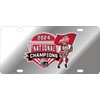 Ohio State Buckeyes National Champs License Plate 2024 Brutus Silver