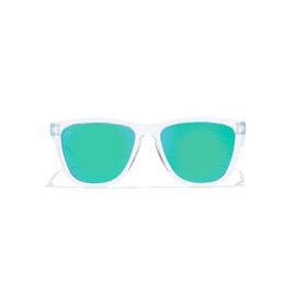 Hawkers One - Sunglasses for Men and Women - Trendy Sunglasses - 100% UV400 Protection, Raw Emerald · Transparent