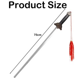 Sword Toys, Stainless Steel Dull Sword Toys Retractable Sword for Practice Performance Kung Plaything Retractable Sword Prop Cosplay Costume Accessory, Prop Gift Party Favor