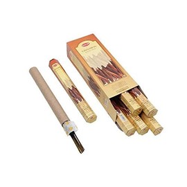 Hem Räucherstäbchen in sechseckiger Verpackung, Zimt, 6 Packungen à 20 Stäbchen = 120 Stäbchen