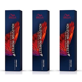 Wella Koleston Perfect Me+ KP Vibrant Red 55/55 Intense Mahogany Intense Light Brown, Pack of 3