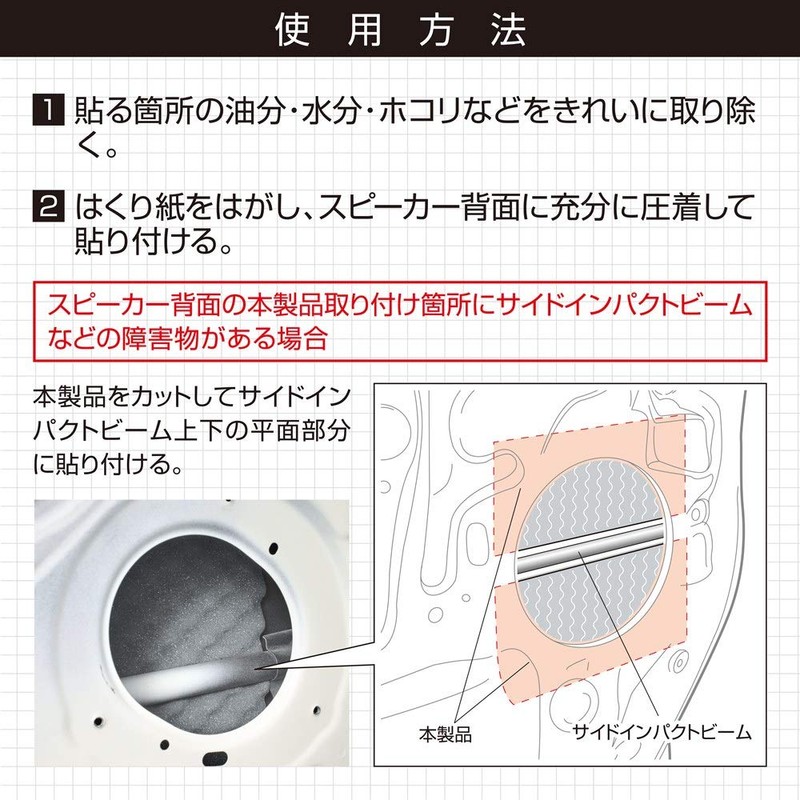 Amon 2365 Project Music Speaker Back Vibration Absorbing Material, Size: