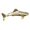 CORHAD Brass Shark Adornment Compact Desktop Decor Sturdy and Sturdy