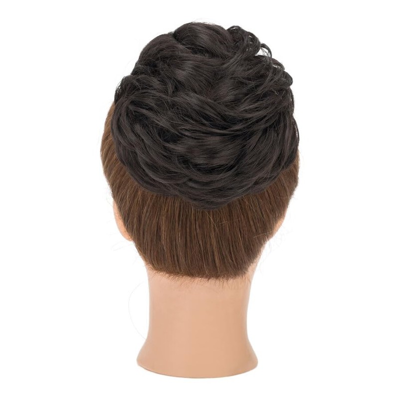 TESS 2PCS Messy Bun Hair Extension Set Versatile Synthetic Hair