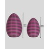AcubycArt Large Decorative Easter Eggs (Set of 2) (Pink/Grey)