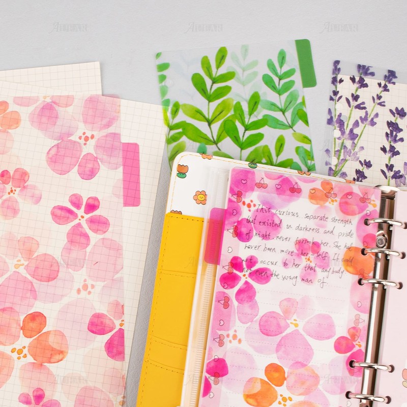 AUEAR, 12 Pack Binder Index Dividers Plastic Insertable Index Tab