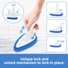 Qaestfy Shower Scrubber Cleaning Brush Combo Bath Tub Tile Cleaner