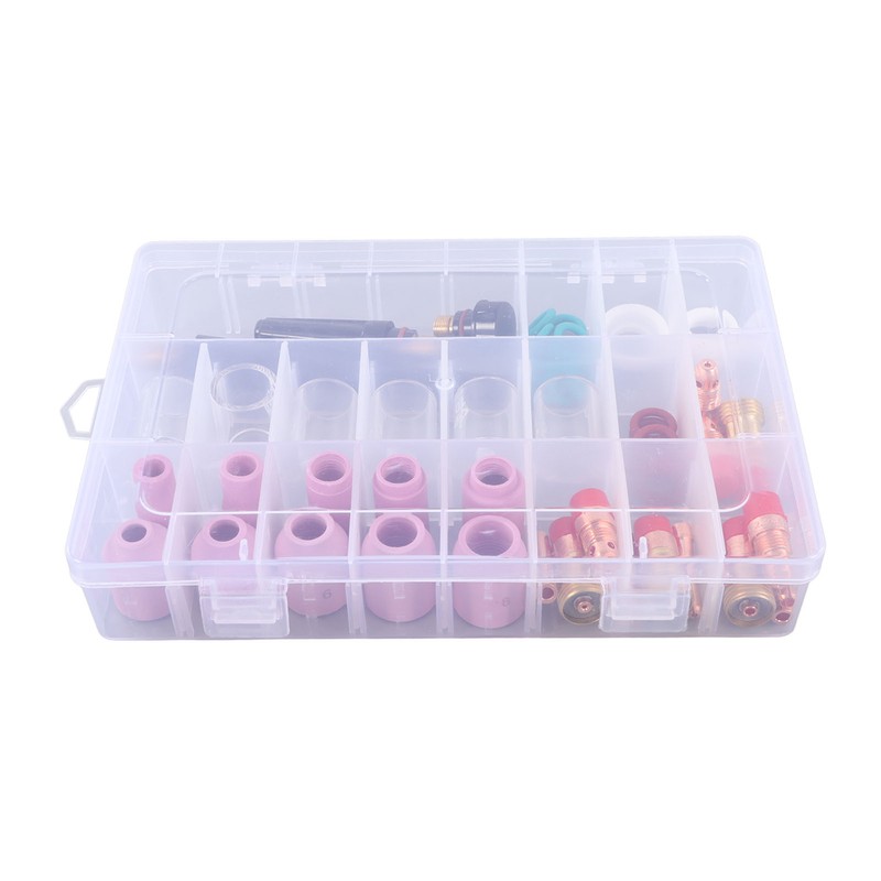 55 Pcs Set TIG Welding Consumables Ceramic Nozzle Heat Resistant