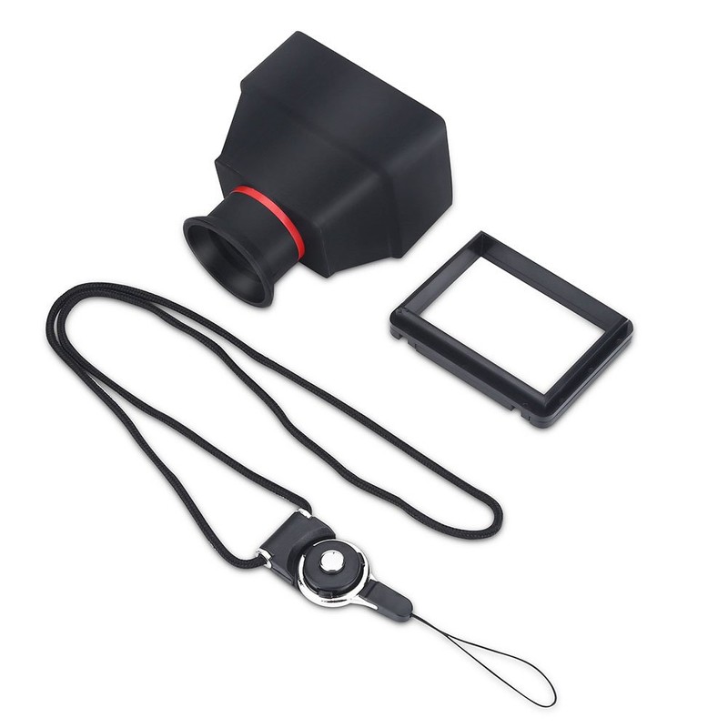 DSLR Micro Camera Screen Amplifier,Portable Folding 3.2'' LCD Viewfinder 3X