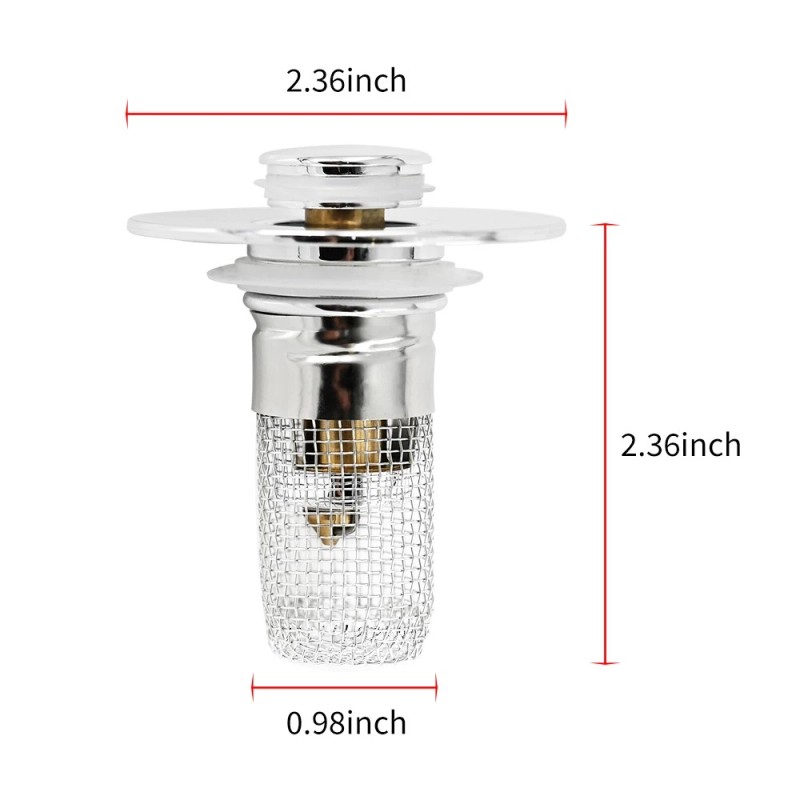T T-ABC Universal Bathroom Sink Stopper Drain Strainer Pop Up