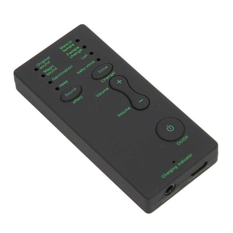 Voice Changer Portable Handheld 7 Modes Sound Card Voice Changer