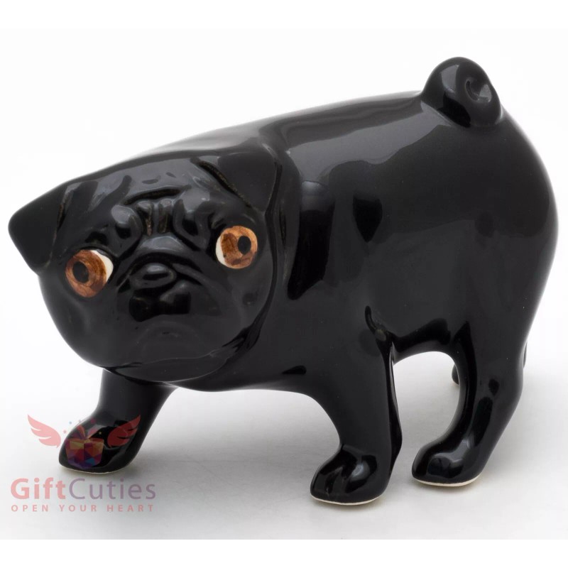 Porcelain Figurine of the Pug dog