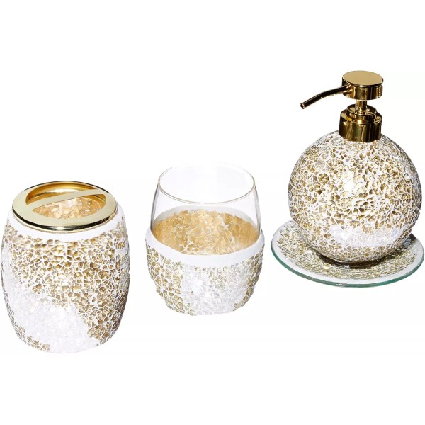 Does not apply Mosaic Bathroom Accessories Set , 4 Piece