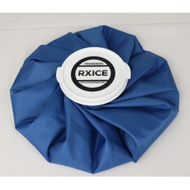 PRO Series RxICE - 11" Large Reusable Ice Bag - 4" Super Wide Mouth - Solid Blue -Hot and Cold Therapy for Injuries - Cold Compress with Refillable Real Ice Pack - Use on Head, Knee, Ankle, More