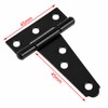 Black T-Shaped Gate Door Hinge – Heavy-Duty Triangle Strap Hinge