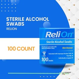 Almohadillas de preparación de alcohol estéril, 70% isopropilo, envueltas individualmente, 100 unidades | Ideal para el hogar, botiquines de primeros 