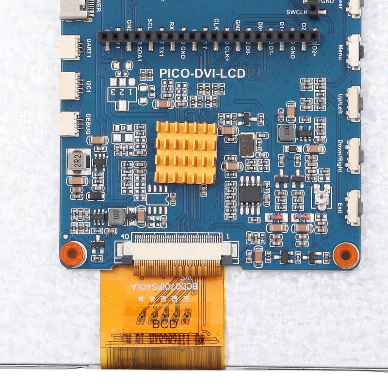 7inch DVI Display Module 170 Degree Viewing Angle 1024x600 Screen