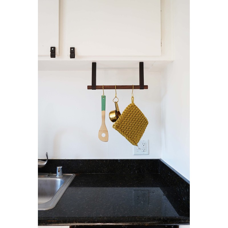 KEYAIIRA - Hanging Under-Cabinet Multipurpose Rack Storage Rail, Under-shelf Storage,