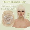 S-noilite Topper for Women Real Hair with Fringe 150% Density