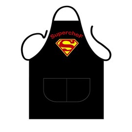 Iconic Aprons Super Chef, Polyester-Cotton, Multi-Colour, 90 x 69 x 0.1 cm