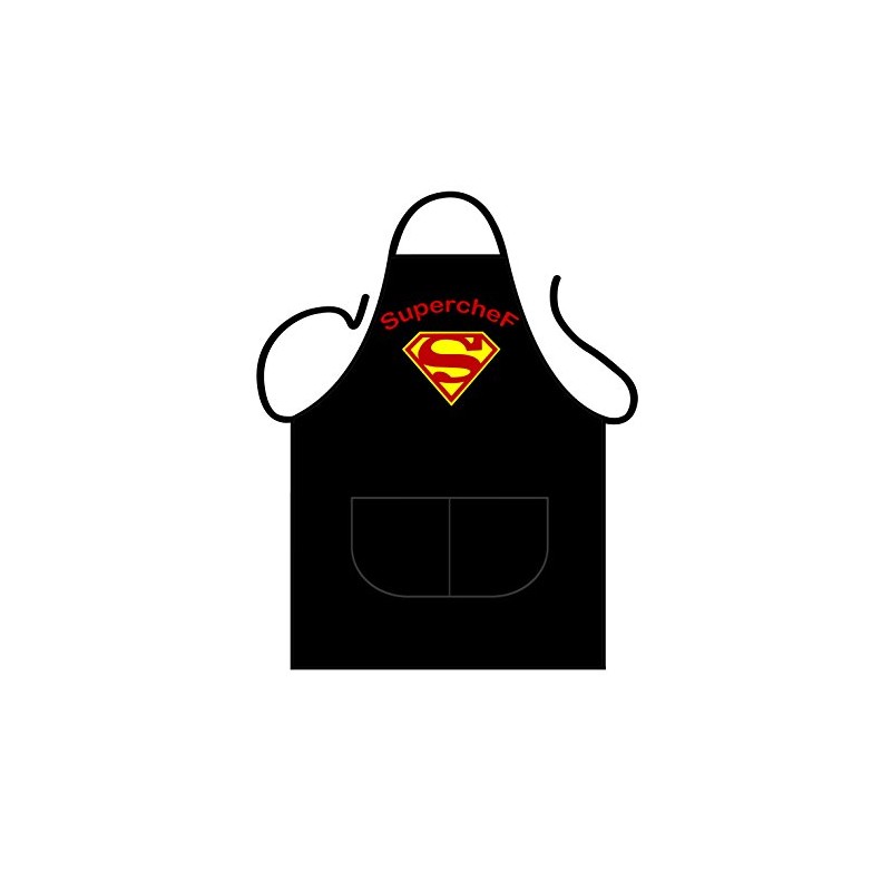 Iconic Aprons Super Chef, Polyester-Cotton, Multi-Colour, 90 x 69 x